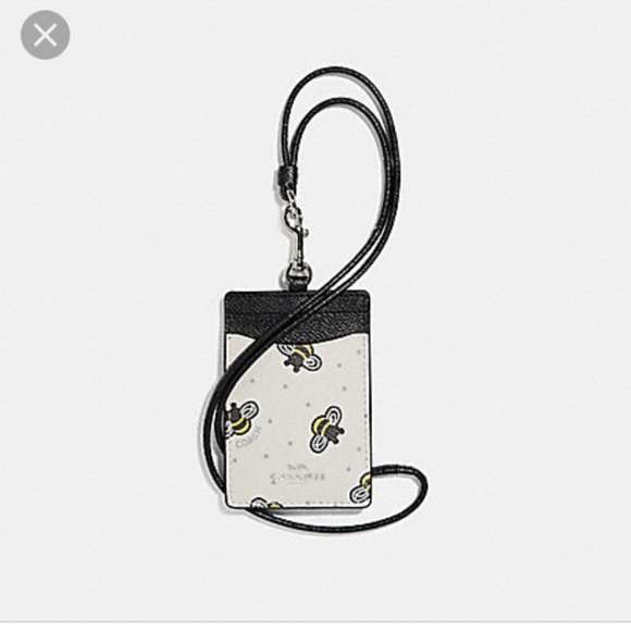 COACH ID LANYARD Bee Print -NWT - Picture 6 of 6